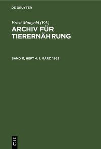 Produktbild: 1. M&auml;rz 1962