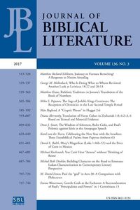 Produktbild: Journal of Biblical Literature 136.3 (2017)
