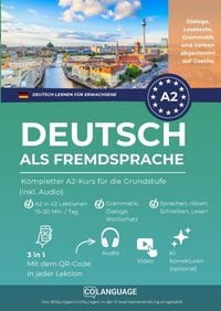 Produktbild: Deutsch als Fremdsprache lernen. Kompletter A2-Kurs f&uuml;r die Grundstufe (inkl. Audio)