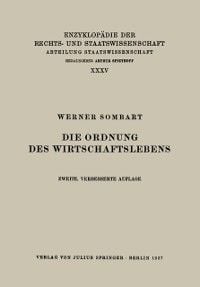 Produktbild: Die Ordnung des Wirtschaftslebens