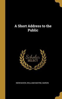 Produktbild: A Short Address to the Public