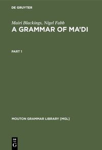 Produktbild: A Grammar of Ma'di