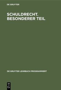 Produktbild: Schuldrecht. Besonderer Teil
