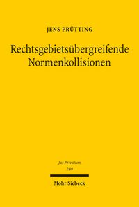 Produktbild: Rechtsgebiets&uuml;bergreifende Normenkollisionen