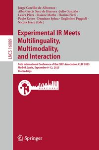 Produktbild: Experimental IR Meets Multilinguality, Multimodality, and Interaction
