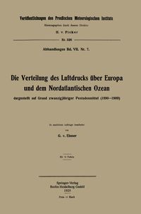 Produktbild: Die Verteilung des Luftdrucks &uuml;ber Europa und dem Nordatlantischen Ozean