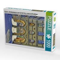Produktbild: CALVENDO Puzzle Bremen - Durchgangsgasse zum St. Petri Dom verziert mit Rundb&ouml;gen | 1000 Teile Lege-Gr&ouml;&szlig;e 64x48cm Foto-Puzzle f&uuml;r gl&uuml;ckliche Stunden