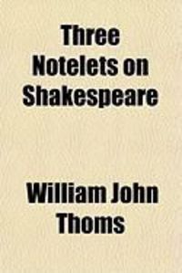 Produktbild: Three Notelets on Shakespeare