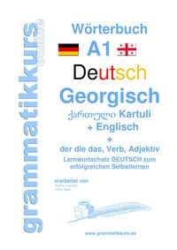 Produktbild: W&ouml;rterbuch Deutsch - Georgisch - Englisch Niveau A1