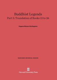 Produktbild: Buddhist Legends, Part 3, Translation of Books 13 to 26