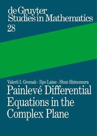 Produktbild: Painlev&eacute; Differential Equations in the Complex Plane