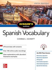 Produktbild: Schaum's Outline of Spanish Vocabulary, Fifth Edition