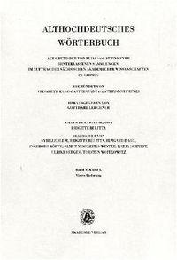 Produktbild: Althochdeutsches W&ouml;rterbuch / Band V: K-L, 4. Lieferung (az-kleben bis koppodi)