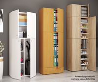 Produktbild: Holz Besenschrank Staubsauger Putzschrank Lona S