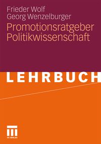Produktbild: Promotionsratgeber Politikwissenschaft