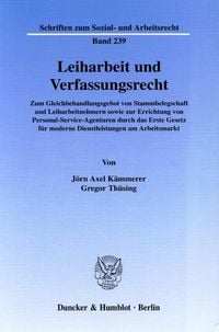 Produktbild: Leiharbeit und Verfassungsrecht.
