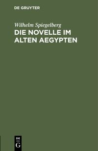 Produktbild: Die Novelle im alten Aegypten