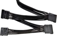 Produktbild: BeQuiet Strom Anschlusskabel [4x SATA-Strom-Stecker 15pol. - 1x bequiet! Stromanschluss modular] 0.90 m Schwarz