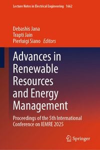 Produktbild: Advances in Renewable Resources and Energy Management