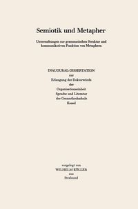 Produktbild: Semiotik und Metapher