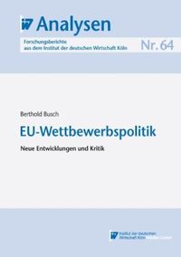 Produktbild: EU-Wettbewerbspolitik