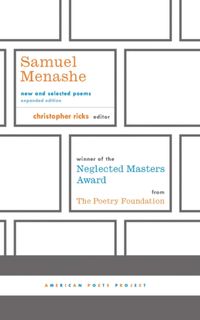 Produktbild: Samuel Menashe: New and Selected Poems: (American Poets Project #17)