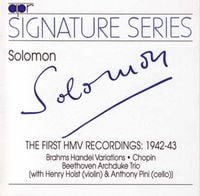 Produktbild: Solomon: Die ersten HMV-Aufnahmen 1942/43