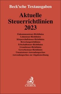 Produktbild: Aktuelle Steuerrichtlinien 2023