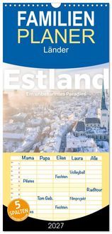 Produktbild: Familienplaner 2027 - Estland - Ein unbekanntes Paradies. mit 5 Spalten (Wandkalender, 21 x 45 cm) CALVENDO