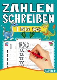 Produktbild: Zahlen Schreiben Lernen - Vorschul-&Uuml;bungsheft f&uuml;r Jungen mit Dinosaurier-Motiven!