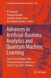 Produktbild: Advances in Artificial-Business Analytics and Quantum Machine Learning