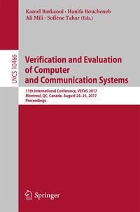 Produktbild: Verification and Evaluation of Computer and Communication Systems
