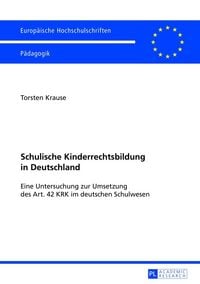 Produktbild: Schulische Kinderrechtsbildung in Deutschland