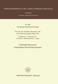 Produktbild: Leistungsmessung bei dreiphasigen Stromrichterantrieben