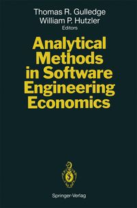 Produktbild: Analytical Methods in Software Engineering Economics