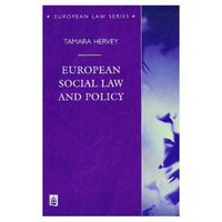 Produktbild: Hervey, T: European Social Law and Policy