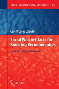 Produktbild: Social Web Artifacts for Boosting Recommenders