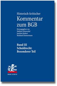 Produktbild: Historisch-kritischer Kommentar zum BGB
