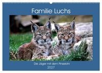Produktbild: Familie Luchs - Die J&auml;ger mit dem Pinselohr (Wandkalender 2027 DIN A2 quer), CALVENDO Monatskalender