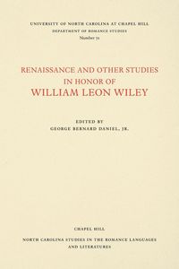 Produktbild: Renaissance and Other Studies in Honor of William Leon Wiley