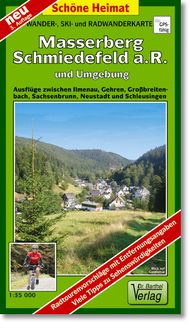 Produktbild: Masserberg, Schmiedefeld a. R. und Umgebung 1 : 35 000. Wander-, Ski- und Radwanderkarte