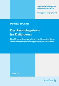 Produktbild: Das Rechtsbegehren im Zivilprozess