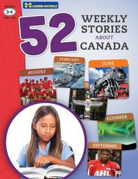 Produktbild: 52 Weekly Nonfiction Stories About Canada Grades 3-4