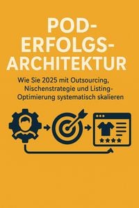 Produktbild: POD-Erfolgsarchitektur: Wie Sie 2025 mit Outsourcing, Nischenstrategie und Listing-Optimierung systematisch skalieren