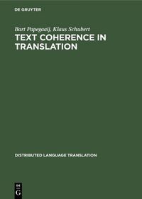 Produktbild: Text Coherence in Translation