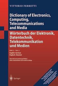 Produktbild: W&ouml;rterbuch der Elektronik, Datentechnik, Telekommunikation und Medien