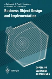 Produktbild: Business Object Design and Implementation