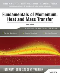 Produktbild: Fundamentals of Momentum, Heat and Mass Transfer International Student Version