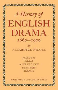 Produktbild: A History of English Drama 1660-1900