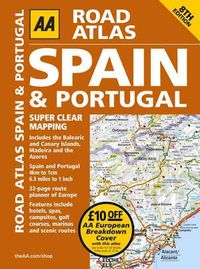 Produktbild: AA Road Atlas Spain and Portugal